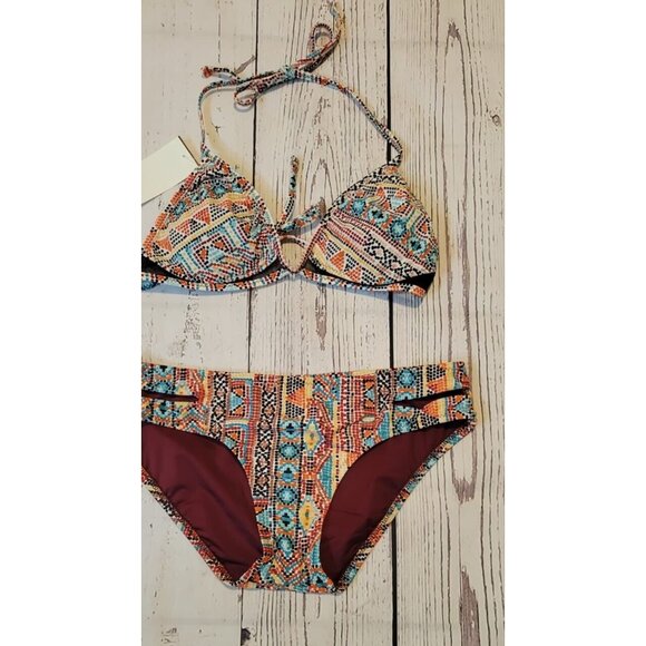 Mossimo Supply Co. Other - BIKINY SET 2 PIECES WOMENS MOSSIMO MULTICOLOR SIZE SMALL SWIMWEAR